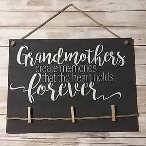 SOLD! 12x16 photo display- grandma -grandkids
